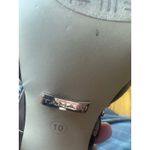 Tahari  Black Kitten Heel Mules with Silver Chain Detail – Size 10 Photo 2