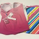 Bleu Rod Beattie Blue rod Beattie bundle tankini bathing suit swim tops striped multi pink NWT Photo 3