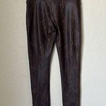 Spanx  brown faux leather snake skin leggings Photo 7