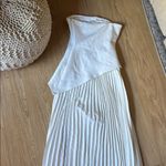 AKARII PLEATED SLIT DRESS White Size XS Photo 4