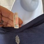 Free People  movement top NWT navy blue Ribbed Muscle Tank Top Sleeveless M Photo 4