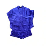 Pippa The Label poppy silk playsuit size S/M purple Photo 8