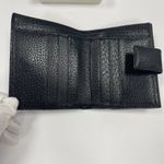 Gucci  Black Leather Compact Wallet w/ Silver-tone Hardware - Preowned Photo 10