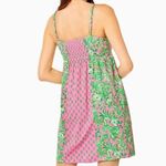 Lilly Pulitzer  Libra Dress Empire Smocked in Pink Shandy Oh Diamond Girl Size S Photo 3