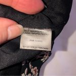 Pookie & Sebastian  Black Floral Cropped Top Long Sleeve Zip Back Size Small Photo 8