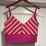 Club Monaco Women’s Tube Skirt and  Ribbed Bra Top Pink Orange Ribbed Bodycon Pencil Barbie core Size xL Photo 7