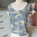 Charlotte Russe Camo Shirt Short Sleeve Comfy Lightweight Cotton Womens Small Photo 0