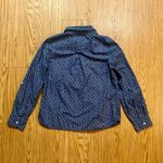 Tommy Hilfiger Blue Floral Quarter Zip Shirt Womans Large Photo 9