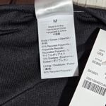 J.Crew  Ribbed curved-waist cheeky string bikini bottom in Black M‎ NWT Photo 3