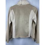 Women’s INC International Concepts Y2K Beige Faux Fur Cardigan Jacket Size XS Photo 1