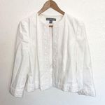 Josephine Chaus  White Pattern Hook Closure Blazer Photo 0