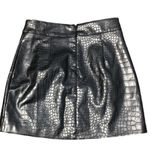 Forever 21 FAUX LEATHER ALLIGATOR MINI SKIRT Photo 1