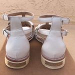 Aperlai women’s Loula white leather studded fringe sandal size IT 35 US 5 Photo 4