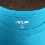 Lands' End  Aqua Relaxed Fit cotton Tee Photo 3