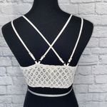 Francesca's Francesca’s lace criss cross back bralette w/4 adjustable straps white sz Med Photo 7