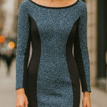 Tuckernuck Sea NY Wool Tweed Sheath Dress 4 Blue Career Designer Dark Academia Photo 0