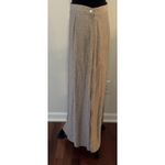 Liz Baker Tailor B. Moss Maxi Skirt Size 14 Beige Floral Feminine Cottage Vintage USA Made Photo 2