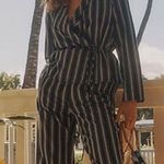 J.Crew NEW  Blazer Size Medium Wrap Top Lightweight Navy Blue Stripe Casual Photo 0