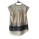 Miss Daisy Women's Size Medium Floral Printed Lace Boho Sheer Blouse Photo 3