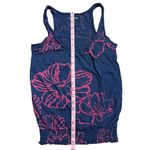 American Eagle  Outfitters AE Flowy Boho Sleeveless Floral Blue Red Top XS Petite Photo 4