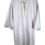 J.Crew Beachwear Large Pink Linen Blend Cover Up Tunic Coastal Beach Pockets Photo 0