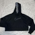 Nike  Black Center Swoosh Large Graphic Hoodie size Large(?) Photo 1
