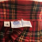 Vintage Red Tartan Wool Kilt Skirt Size 14P Photo 6