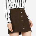 EXPRESS snap front a line mini skirt Photo 0