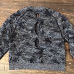 Gymshark Camo Long Sleeve Crop Top Workout Shirt Black Gray Medium Photo 5