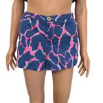 Lilly Pulitzer 6 Andie Tiki pink broken shaker giraffe chino short SH2 2731 Photo 12