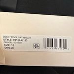 Rebecca Taylor Rebecca‎ Taylor Wool Satin Blazer Black Size 16 Photo 11