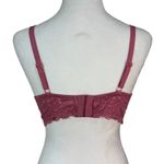 Laura Ashley  Push-Up Underwire Bra 36C All Over Lace Dusty Rose Photo 1