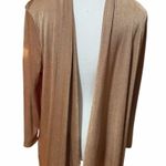 Kasper  NWT Gold Shimmer Open Front
Waterfall Cardigan Photo 0