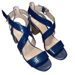 Tommy Hilfiger  Women’s Blue‎ Sadah Stacked Heel Strappy Sandals Shoes Size 8.5 Photo 2