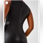 Spanx Faux Leather and Ponte Fabric Luxe Black Sheath Dress New with tag… Photo 6