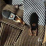 Chico's Black and Tan Checkered Poncho Photo 6