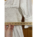 Womens Spell Bo & The Gypsy Organic Cotton Eyelet Mini Dress White Size Small Photo 3