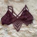 EXPRESS NWT one eleven maroon lace bralette Photo 1