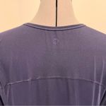 Athleta  Womens Size Medium Stratus  Long Sleeve Blue Solid Relaxed thumbhole Photo 2