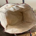 Longaberger Vintage  Homestead Cloth Tote Bag Flag Print Patriotic Photo 6