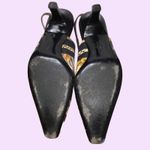 Salvatore Ferragamo  Satin Animal Print Slingback Heels - Size 8 Photo 3