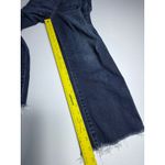 Judy Blue Wide Leg Cropped Jeans Distressed Frayed Hem Dark Wash Size 5 27 Photo 1