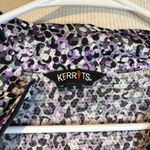 Kerrits  Purple and Black Floral athletic blouse Photo 1