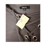 Wishlist  Midnight Lace Up Blouse Size Small Photo 1