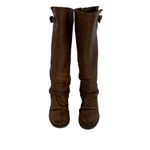 Steve Madden  Boots 8.5 Brown Leather Riding Buckle Tall Fall Winter Photo 2