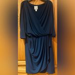 Suzi Chin  for Maggy Boutique‎ Dolman Stretch Jersey Dress in Dark Teal Size 8 Photo 3