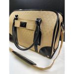 Joy Mangano Women's Tan/Black Carry on Bag/Small Luggage SKU 3747 Tan Photo 2