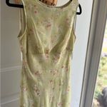 Studio Y  Floral Midi Dress in Light Yellow and Pink Photo 1