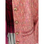 Sail To Sable STS  L Button Jacket Blazer Neon Tweed Pink Gold Career Barbie Photo 5