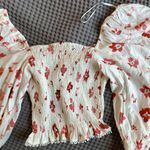 ZARA Linen Milkmaid Top Photo 5